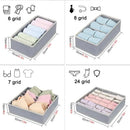Axyaa Foldable Underwear Sock Bra Storage Box Wardrobe Organizer