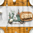 Potted Table Runner by Axyaa: Watercolor Lines Farmhouse Dining Decor