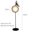 Axyaa Double-headed Adjustable LED Floor Lamp for Living Room Bedroom Study