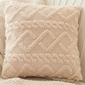 Axyaa Pink Velvet Geometric Cushion Cover 45*45cm for Home Living Room