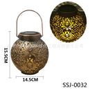 Axya Solar Lantern Lights: Stylish Outdoor LED Metal Hanging Lamp for Garden Decoration