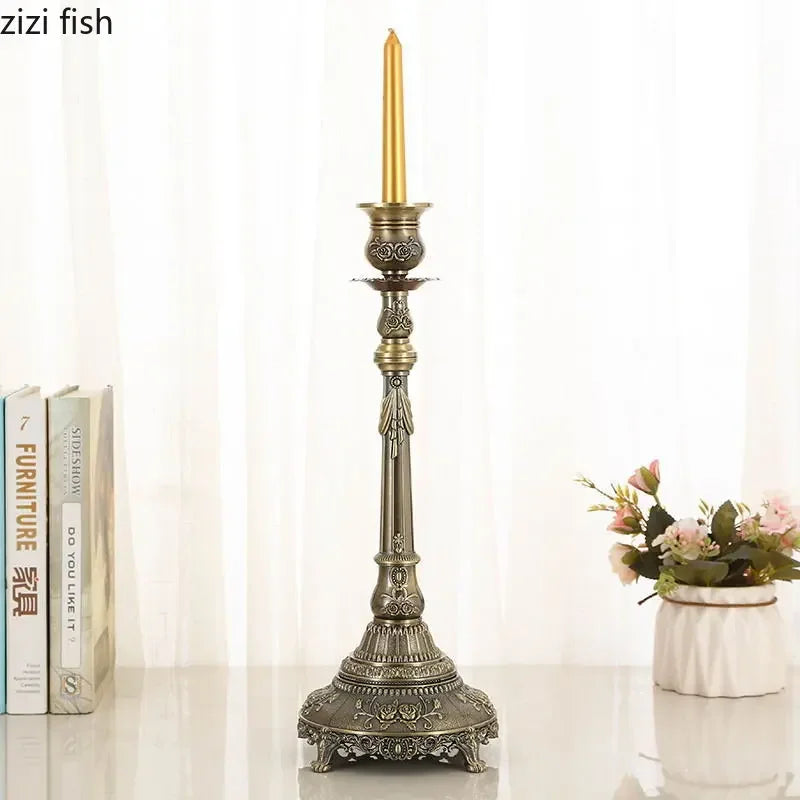 Axya Bronze Candle Holder Stand for Restaurant Wedding Décor