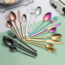 Axyaa Stainless Steel Cutlery Set - Nordic Style Tableware Kitchen Utensil