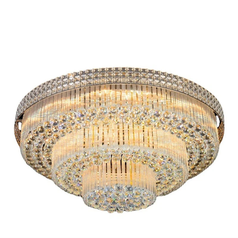 Axyaa Crystal LED Chandelier: Elegant Lighting for Home, Hotel, Kitchen, Bedroom