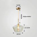 Axyaa Glass Lampshade Pendant Lamp for Home LED Lighting Fixtures