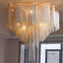 Axyaa Modern Tassels Ceiling Chandelier Chain Light for Home Decor