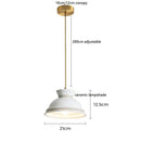 Axyaa Butterfly Ceramic Copper LED Pendant Lamp - Modern Nordic Hanglamp