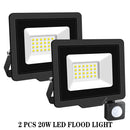 Axyaa Induction LED Flood Light with Adjustable PIR Sensor - Outdoor Floodlight