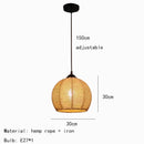 Axyaa Rope LED Pendant Chandelier: Stylish Lighting Fixture for Restaurants, Shops, and Hotels