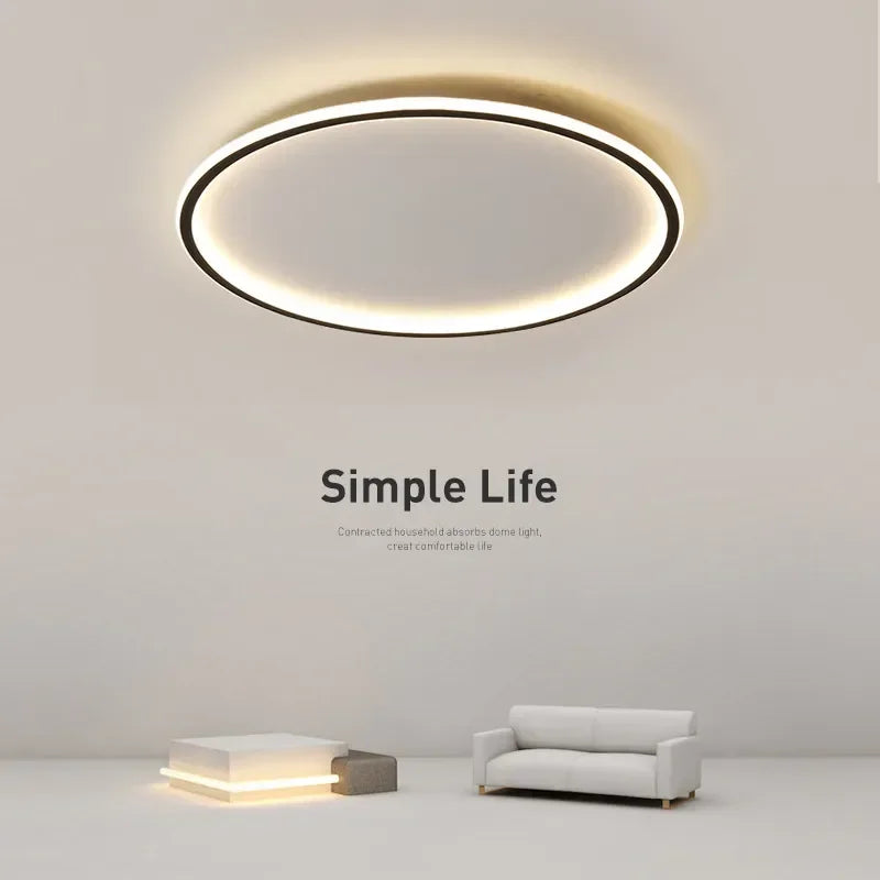 Axya Circular LED Ceiling Light with Remote Control for Various Rooms