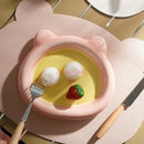 Axyaa Ceramic Heart Dessert Plate Set - Cute Tableware for Breakfast and More