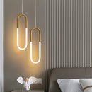 Axyaa Modern Nordic U-Shaped Tube LED Pendant Lights