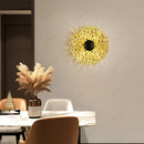 Axyaa Metal Wall Light: Modern Luxury Art Decor Lighting for Living Room