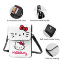 Axyaa Hello Kitty Crossbody Cell Phone Purse: Trendy Leather Card Holder Bag
