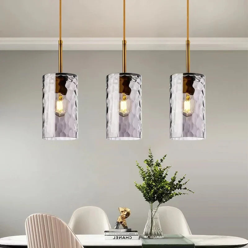 Axya Nordic Glass Pendant Lights for Kitchen, Dining, Living Room, Bedroom