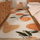Axyaa Fresh Flower Area Rug for Bedroom, Living Room, or Bay Window