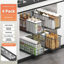 Axyaa Sliding Drawer Organizer for Under Sink Storage and Kitchen Sideboard