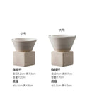 Axyaa Hand-Painted Ceramic Espresso Coffee Cup Set with Base.