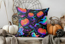 Axyaa Halloween Ghosts Flower Pattern Pillow Cover for Sofa Bedroom Car