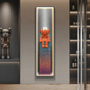 Axyaa Modern Crystal Porcelain Doll Bear LED Wall Light