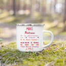 Axyaa Teacher Printed Enamel Mug - Creative Coffee Cup Gift