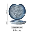 Axyaa Ceramic Japanese Style Irregular Bone Saucers for Cakes, Snacks, Fruits