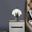 Axyaa Marble Table Lamp Bedside Decor Desk Light Luxury Home Decoration Items