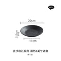 Axyaa Black & White Ceramic Tableware Set - Plates, Bowls, Japanese Luxury Dining Collection