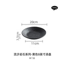 Axyaa Black & White Ceramic Tableware Set - Plates, Bowls, Japanese Luxury Dining Collection