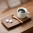 Axyaa Wooden Tea Tray with Japanese Tea Cup - Handcrafted Solid Wood Serving Tray