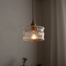 Axyaa Copper Green Glass LED Pendant Light - Nordic Modern Hanging Lamp