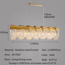 Axyaa Gold Crystal LED Chandeliers for Luxury Living Spaces