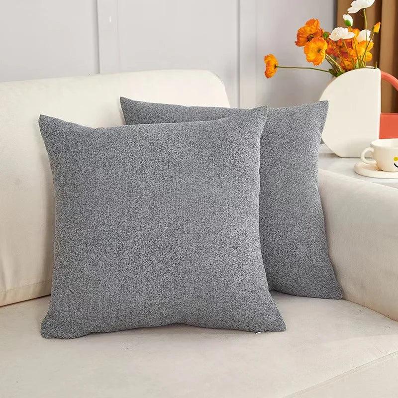 Fluffy Nordic Style Sofa Pillow Cover by Axyaa