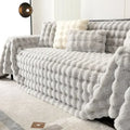 Axyaa Rabbit Plush Sofa Towel: Soft, Warm, Luxurious Velvet Throw Blanket