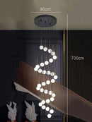 Axyaa Modern Simple Indoor LED Chandelier Ceiling Lamp for Living Room