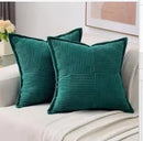 Axyaa Corduroy Striped Pillow Covers 45x45CM