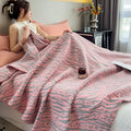 Axyaa 100% Cotton Muslin Throw Blanket - Lightweight Breathable Boho Throws