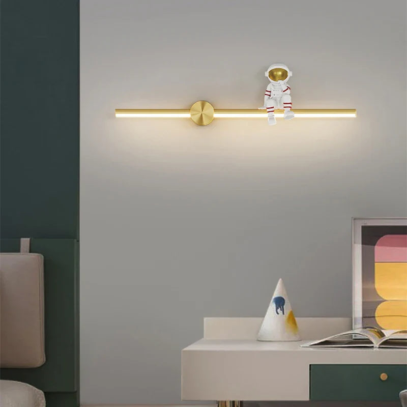 Axya Modern Astronaut LED Wall Lamp for Children's Room, Bedroom, Study, Living Room