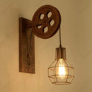 Axyaa Retro LED Pulley Wall Lamp for Home Decor and Lighting