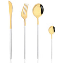 Axyaa Pink Silver Stainless Steel Cutlery Set