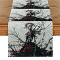 Axyaa Floral Skull Branches Table Runner