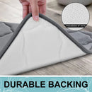 Axyaa Coral Velvet Bathroom Mat: Soft, Absorbent, Non-Slip, Machine Washable