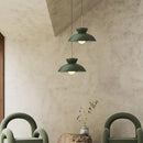 Axyaa Nordic Bowl Cream LED Chandelier for Modern Wabi Sabi Decor