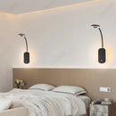 Axyaa LED Adjustable Angle Wall Lamp USB Charging Dimmable Reading Light