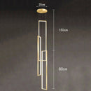 Axyaa Modern LED Ring Stairs Pendant Chandeliers for Living Room and Dining Room