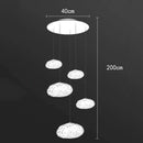Axyaa Contemporary LED Ceiling Chandelier for Modern Bedroom and Dining Room