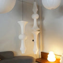 Axyaa Japanese Cotton Paper Pendant Lamp Wabi Sabi Chandelier with E27 Bulb
