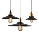 Axyaa Industrial Pendant Light: American Style Black Wrought Iron Hanging Lamp