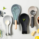 Axyaa Silicone Spoon Rest Coaster Tray Pot Holder Kitchen Mat Spoon Pad Heat Resistant