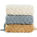 Axyaa Knit Acrylic Sofa Blanket - Solid Color American Thread Shawl Blanket